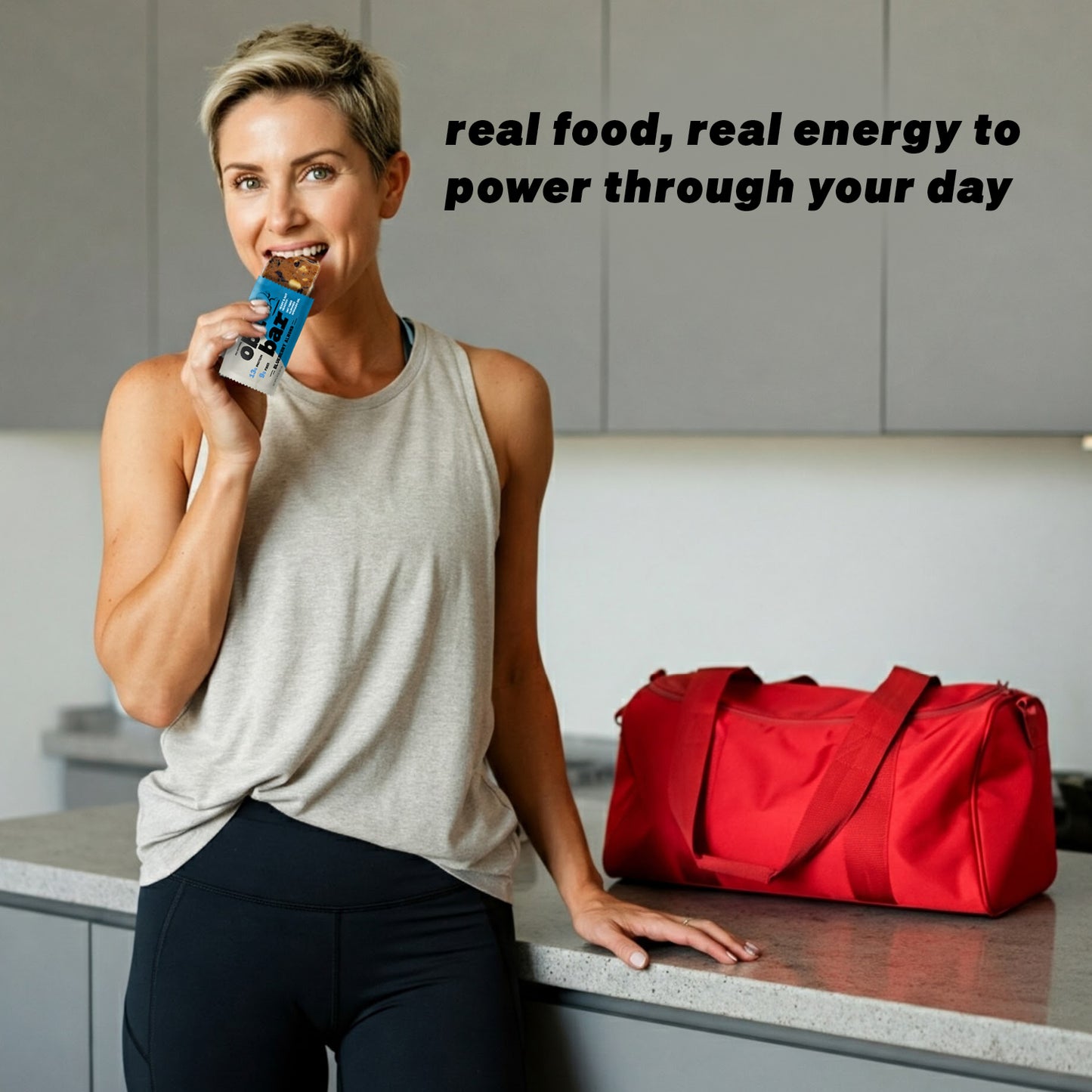 Obi Bar Blueberry Almond - Protein and Oat Fiber Bar | All-Natural, Sustained Energy | Lightly Sweet Taste | Michigan Blueberries, Almond Chunks | MADE WITH AVOCADO OIL | Egg White Protein | Soy Free, Dairy Free, No Sugar Alcohol, No Seed Oils | 12 Pack