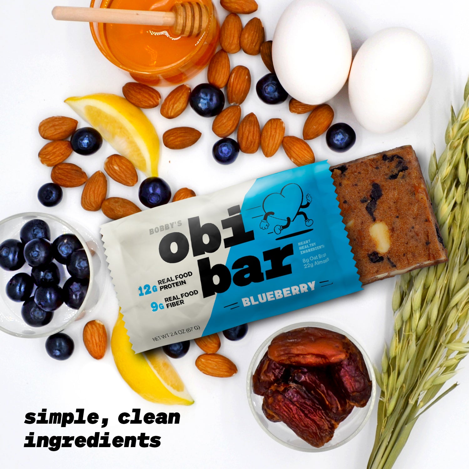 food bar with oat fiber all natural ingredients soluble fiber insoluble fiber 